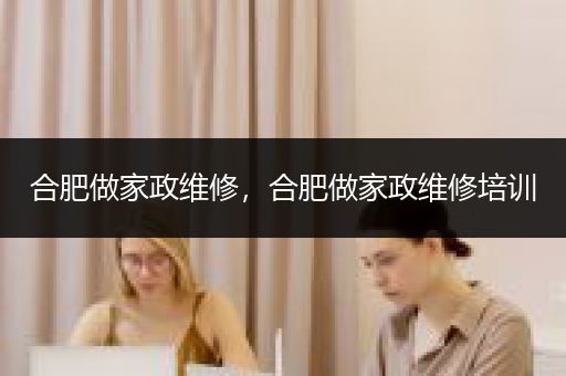 合肥做家政维修，合肥做家政维修培训